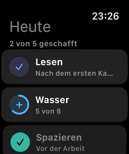 „Heute“ auf der Apple Watch